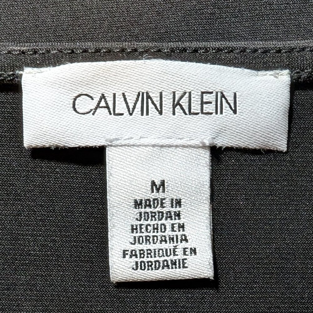 Calvin Klein Flutter Sleeve Blouse In Black - image 2